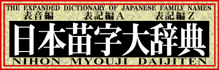 日本苗字大辞典